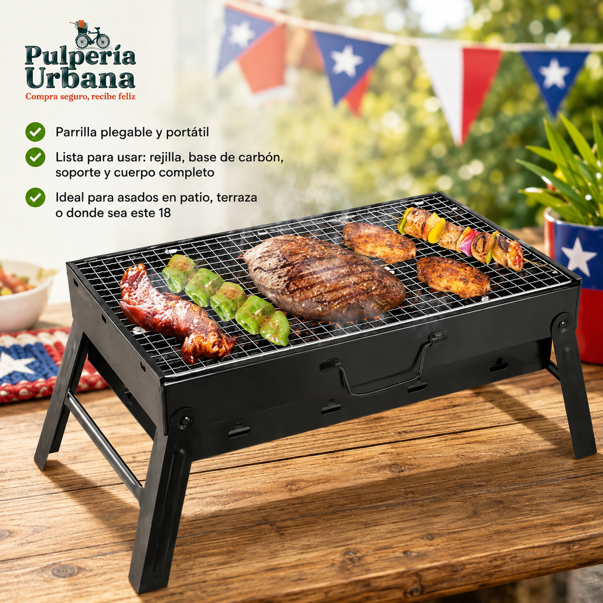 ParrillaPro - Parrilla Plegable