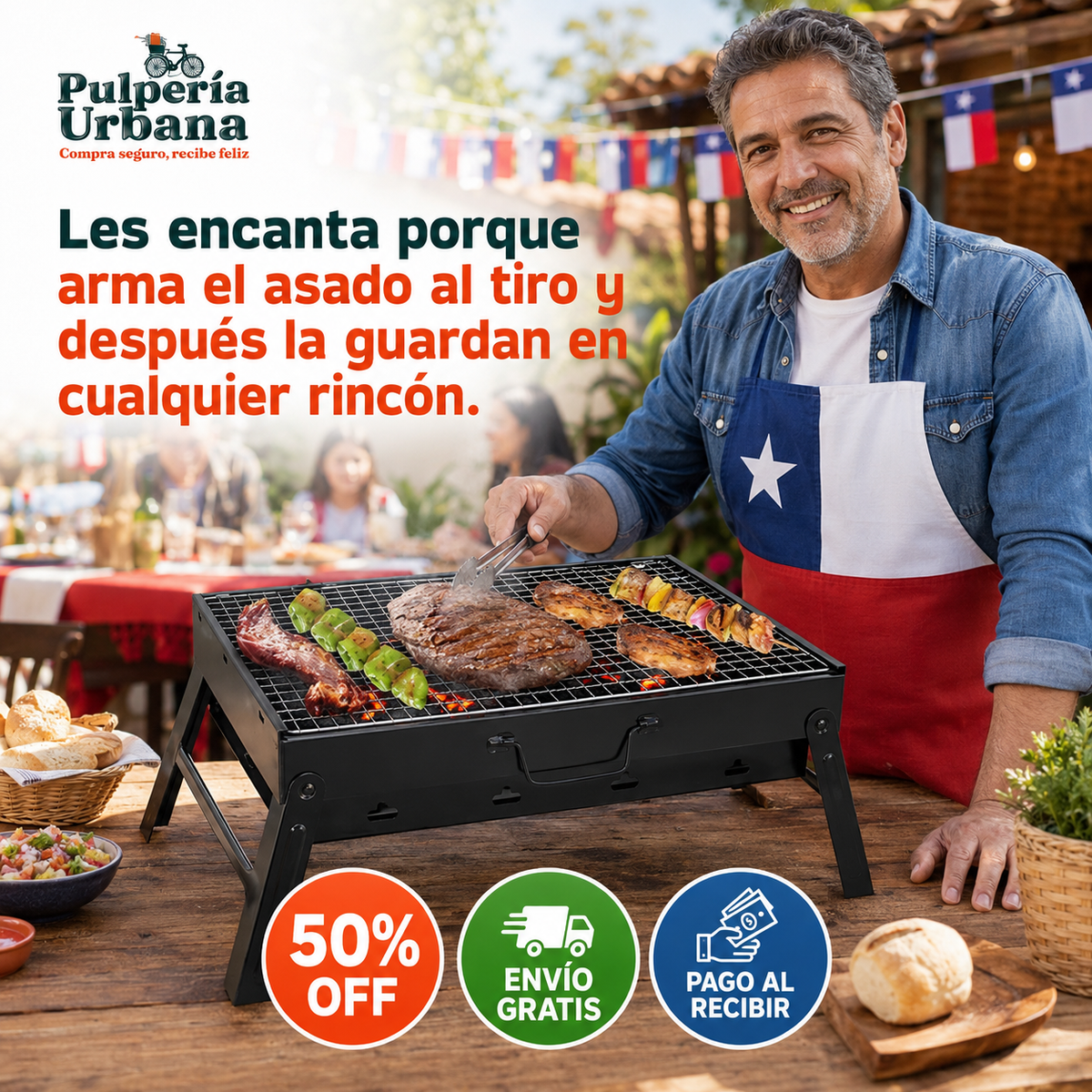 ParrillaPro - Parrilla Plegable
