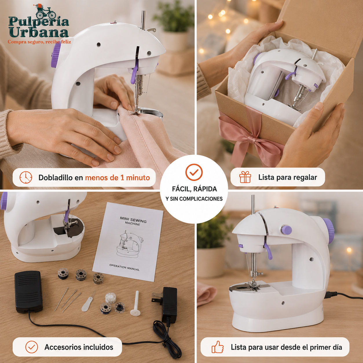 Mini Maquina De Coser De Mesa