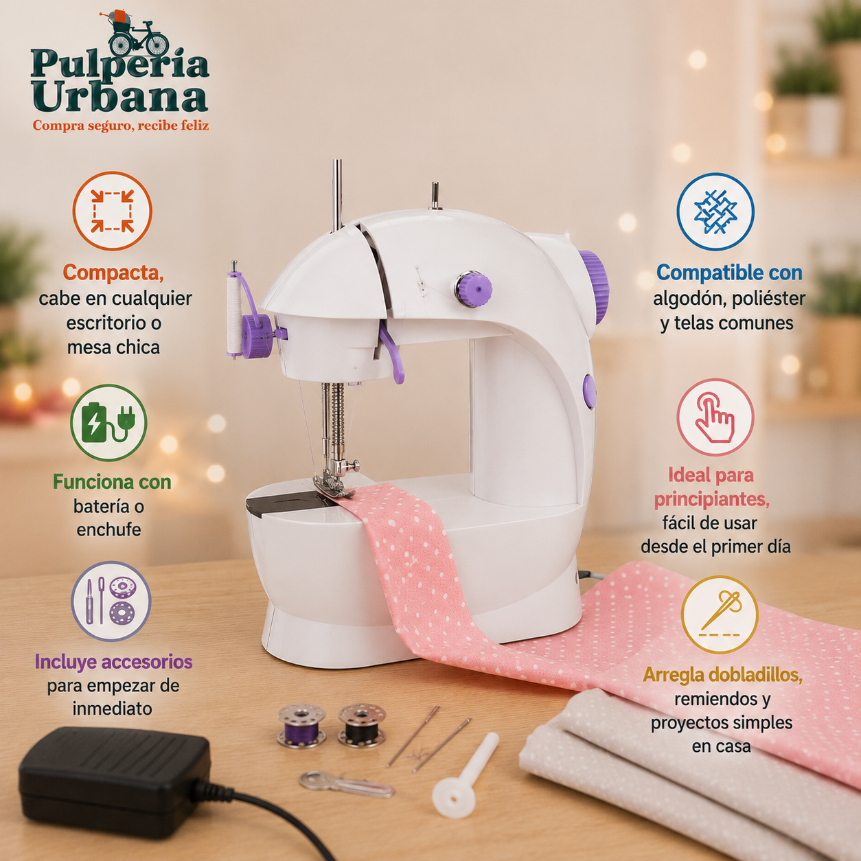Mini Maquina De Coser De Mesa