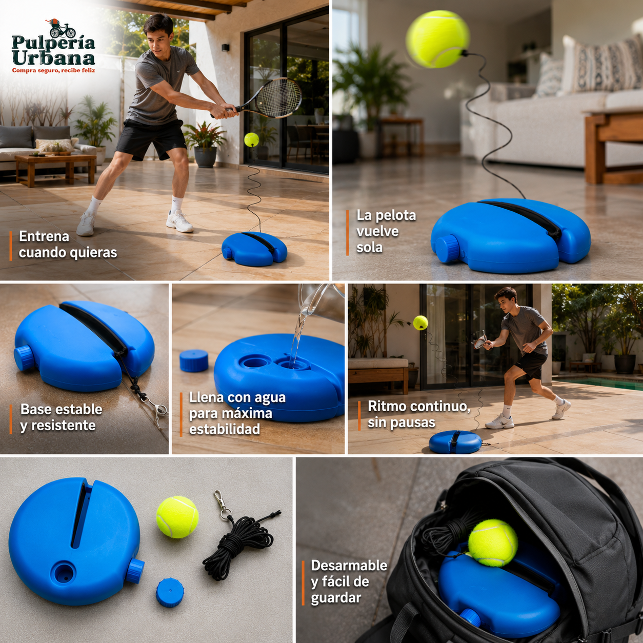 SmashPro - Equipo Entrenamiento De Tenis Individual