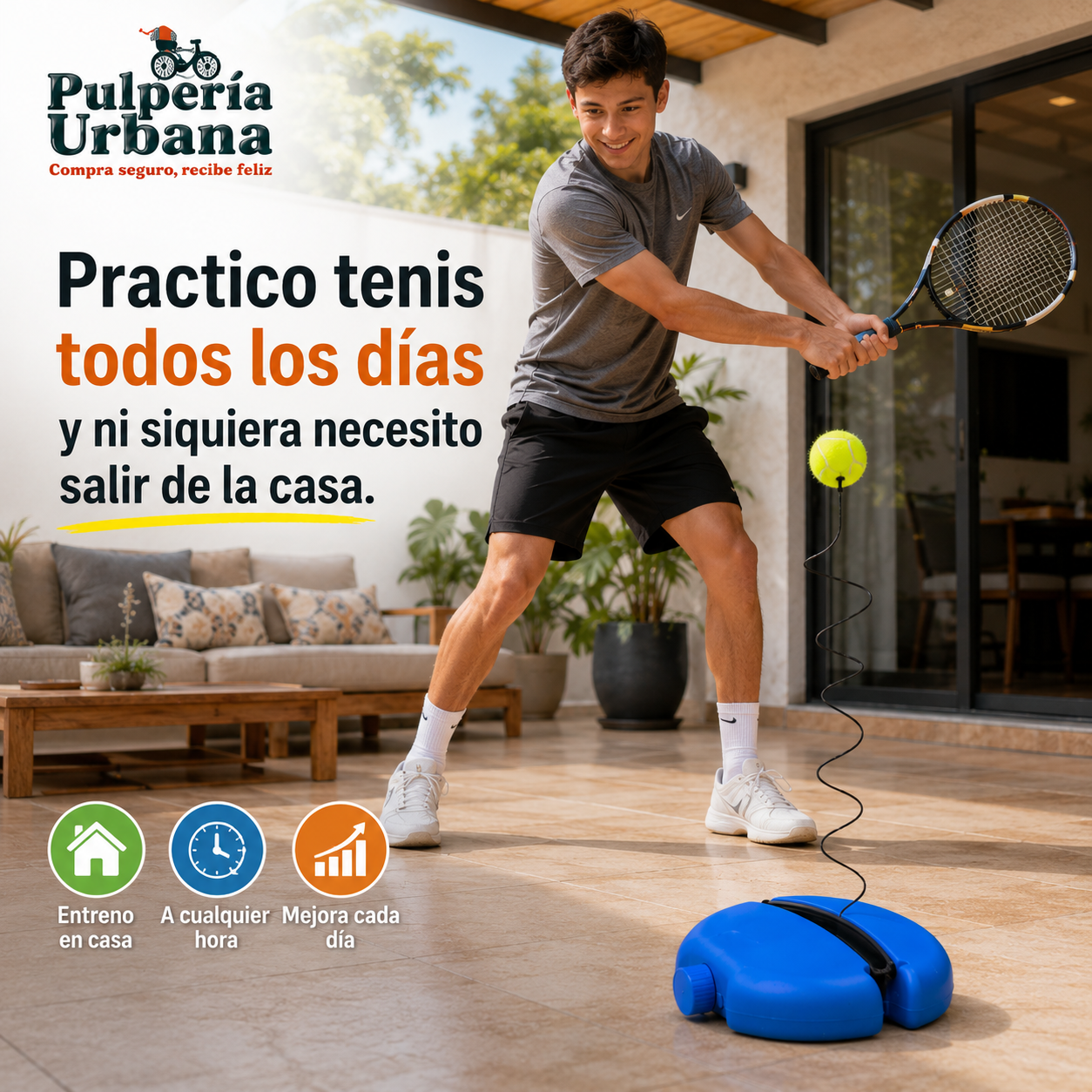 SmashPro - Equipo Entrenamiento De Tenis Individual