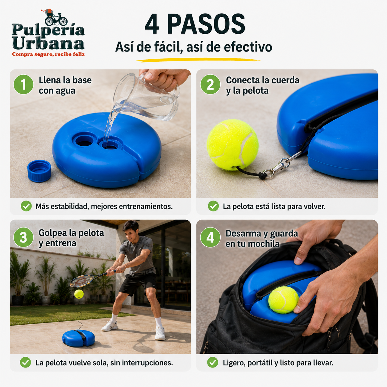 SmashPro - Equipo Entrenamiento De Tenis Individual