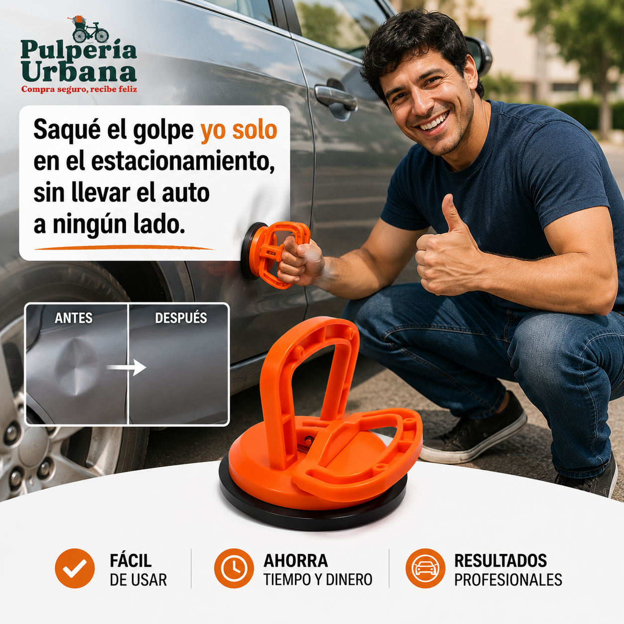 Ventosa Saca Golpes Carro Abolladuras