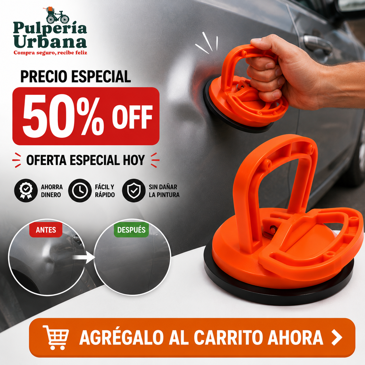 Ventosa Saca Golpes Carro Abolladuras