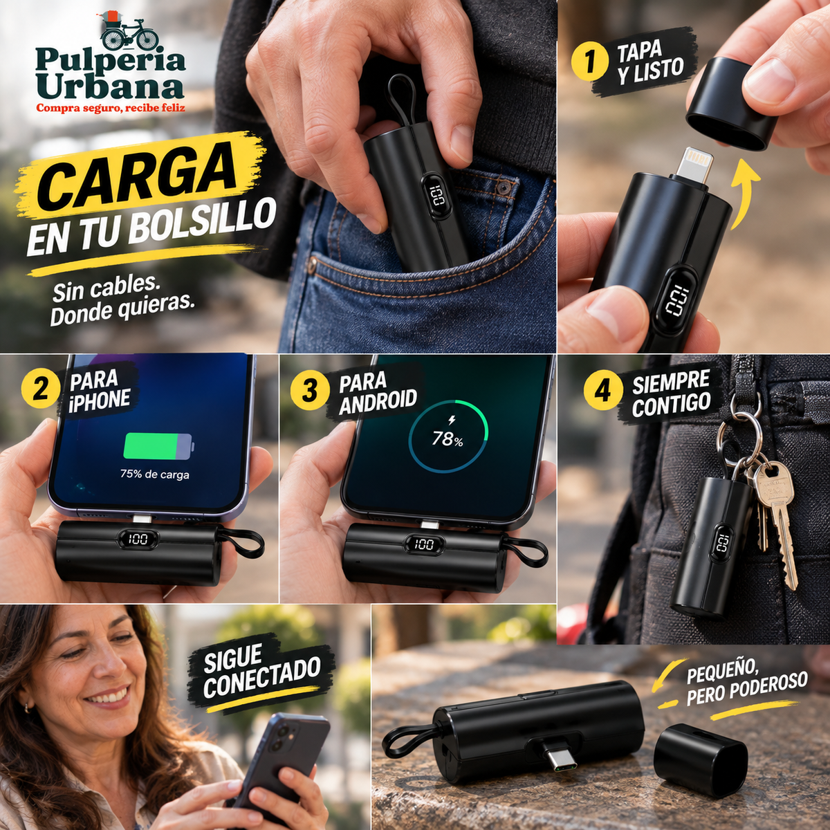 Capsulix™ - Carga de emergencia en tu bolsillo