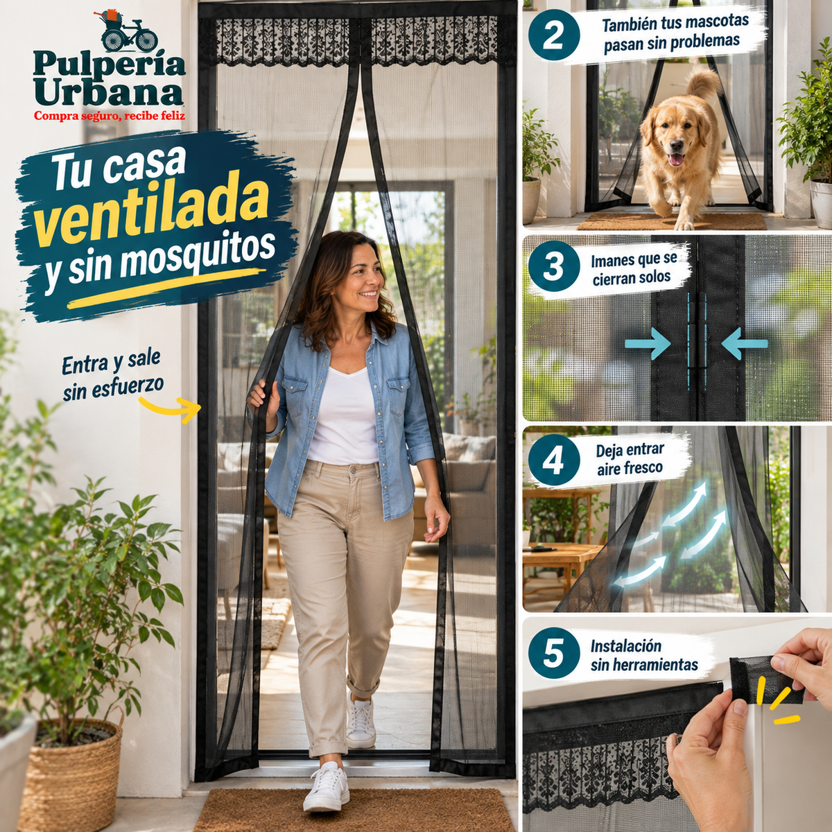 Zancudex™ - Frena la entrada de mosquitos en segundos