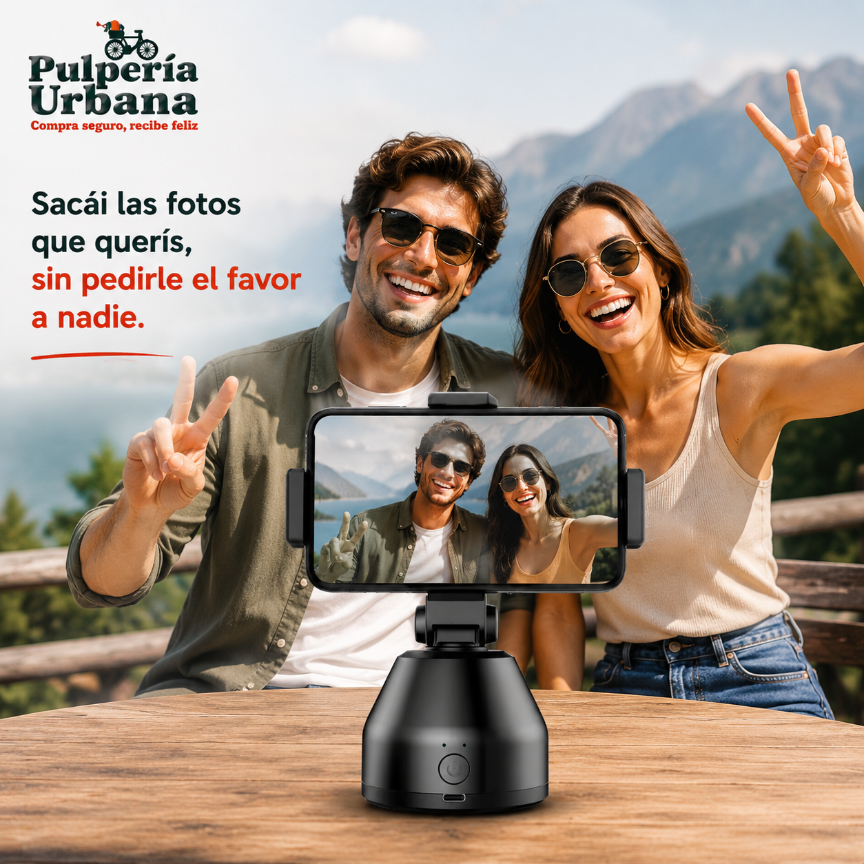 FollowMax - Soporte Con Rotacion Inteligente 360