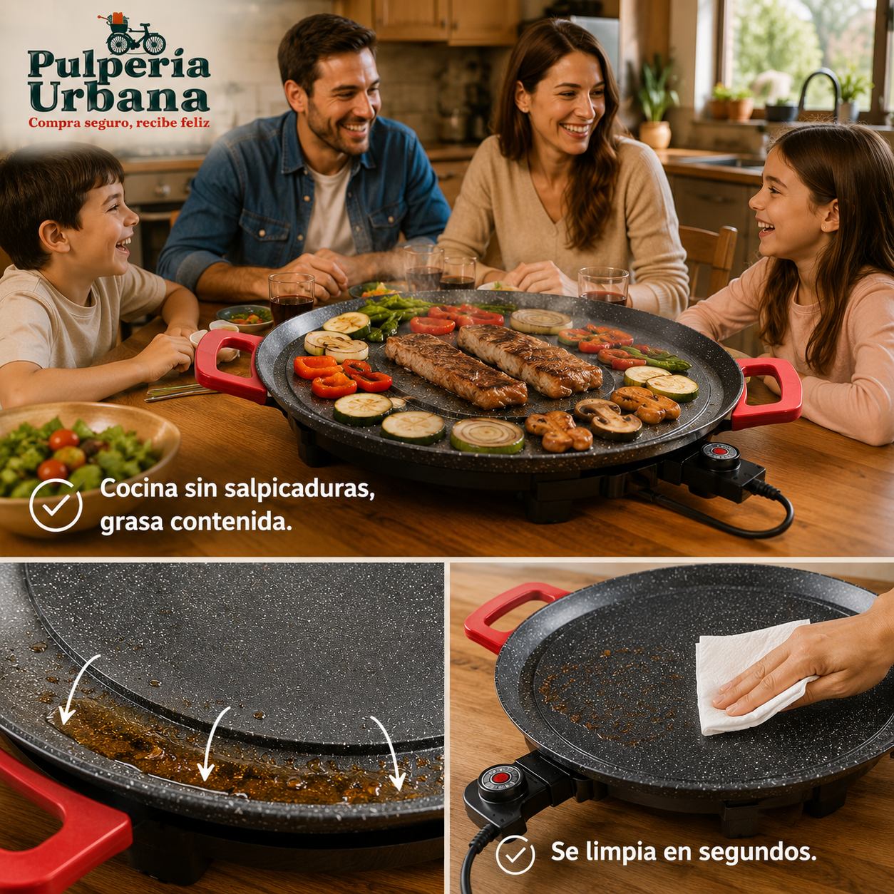CoreaGrill - Horno eléctrico de 36 cm