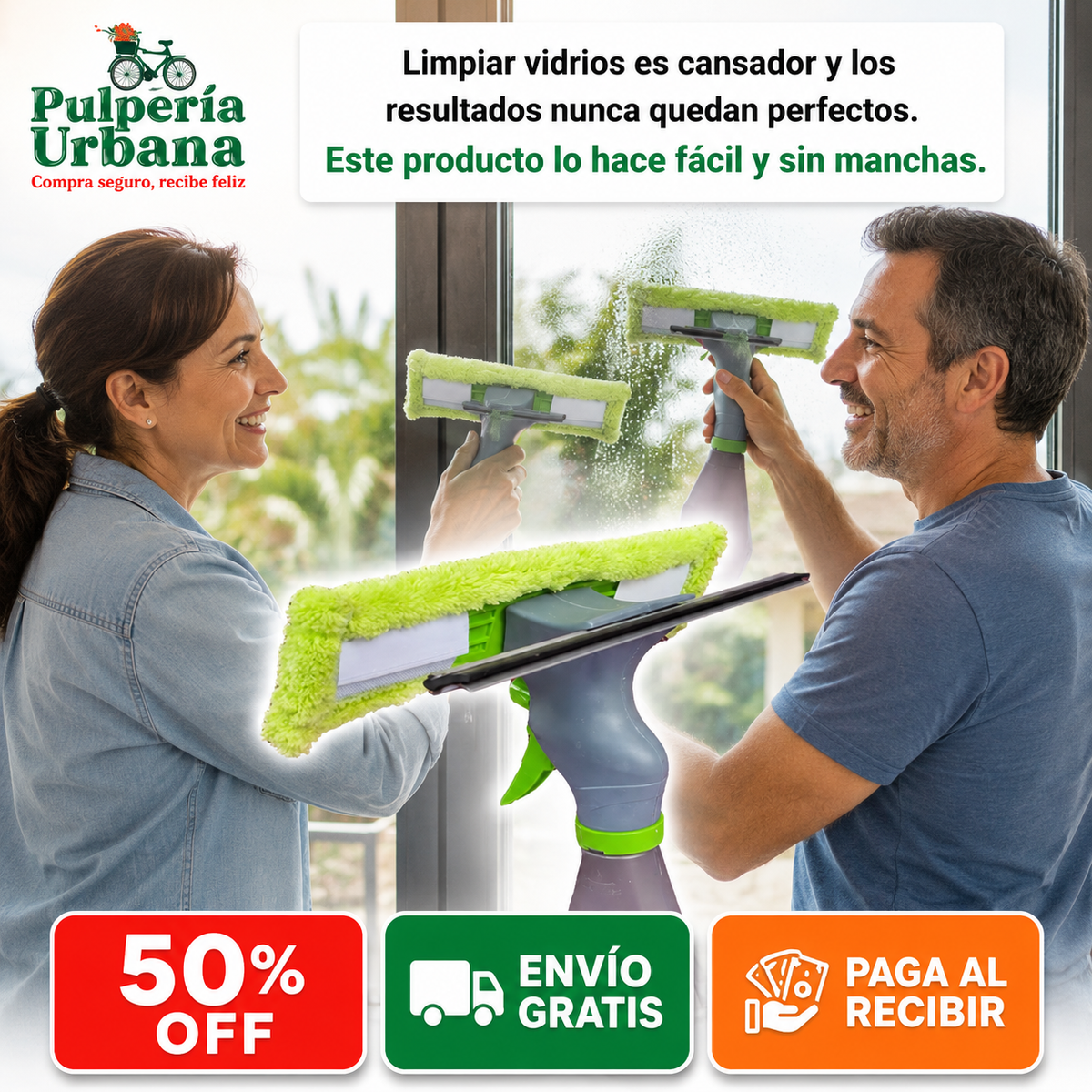 MicroClean — LIMPIADOR DE VIDRIO 3 EN 1 WINNER