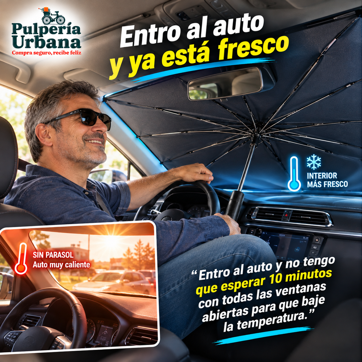 SolBloq™ - Bloquea el sol antes que caliente tu auto