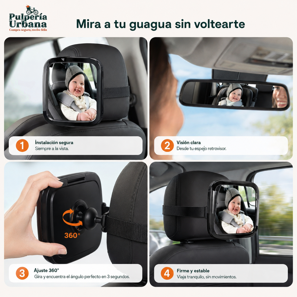 AutoVigil -  ESPEJO BABY MIRROR