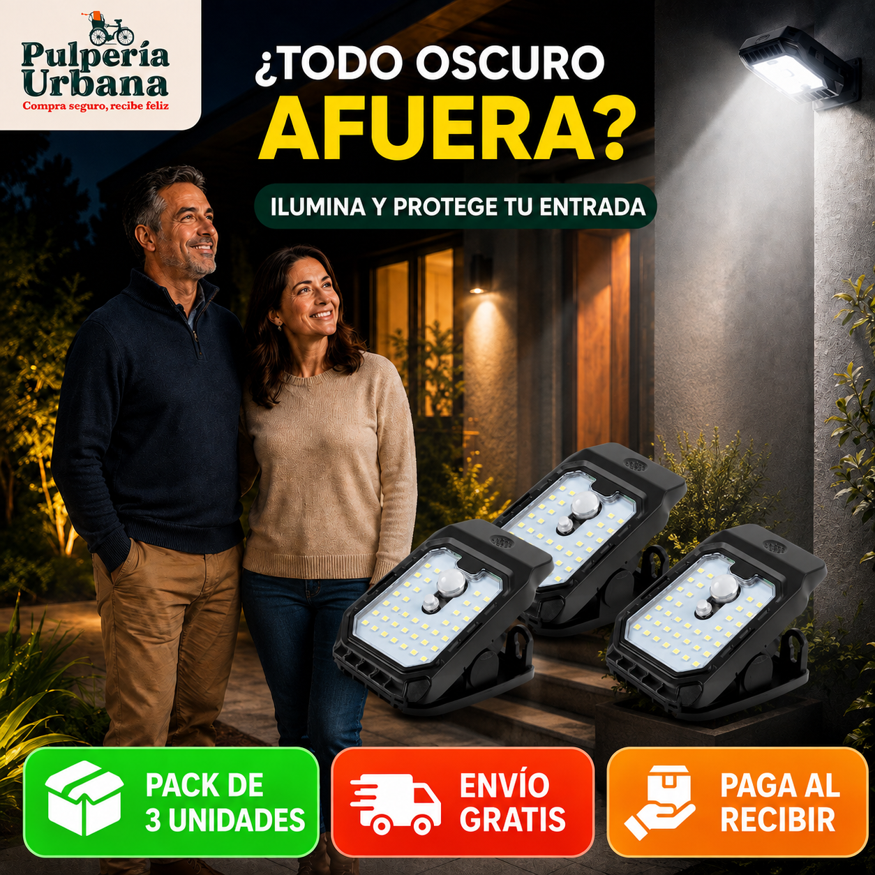 LuzClip Pro - lámpara solar con clip sensor YX-525