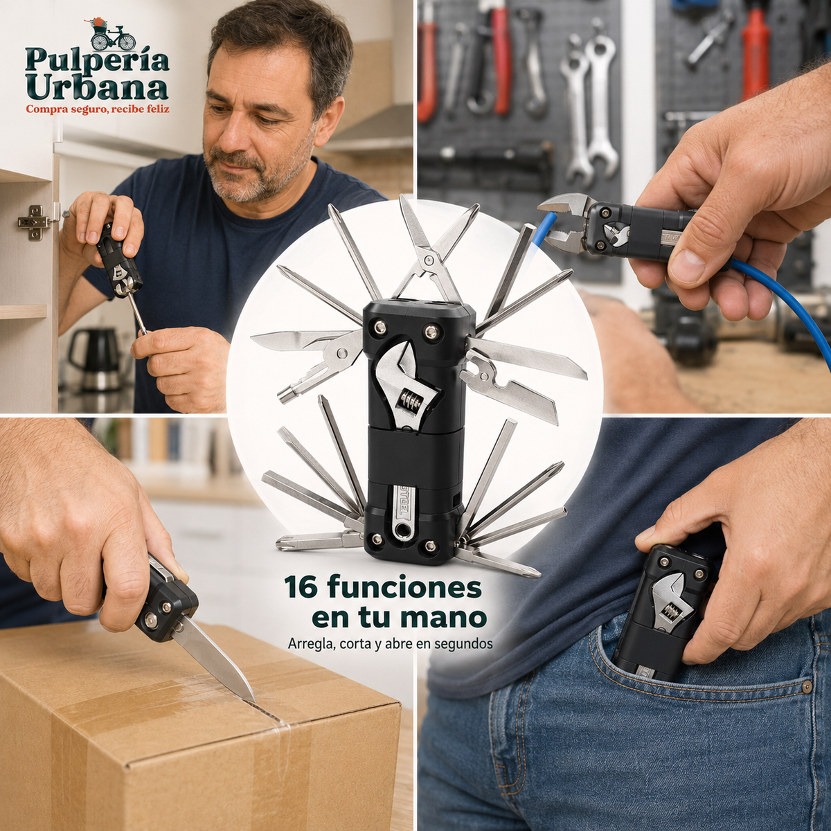 ToolPro 16  -  Herramienta Multifuncional 16 en 1