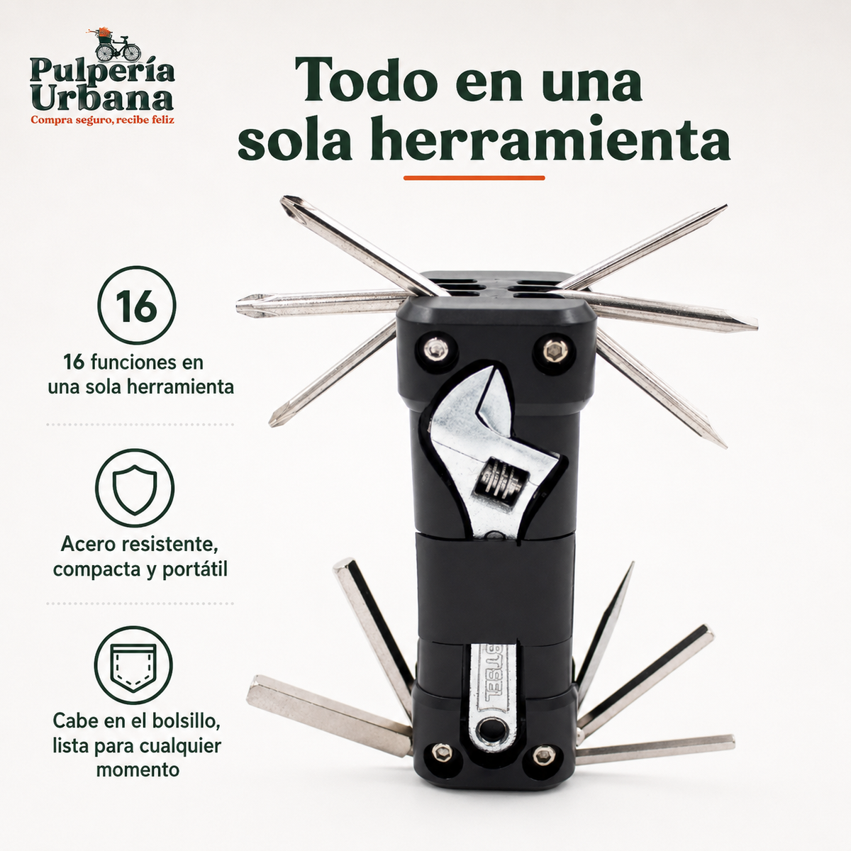 ToolPro 16  -  Herramienta Multifuncional 16 en 1