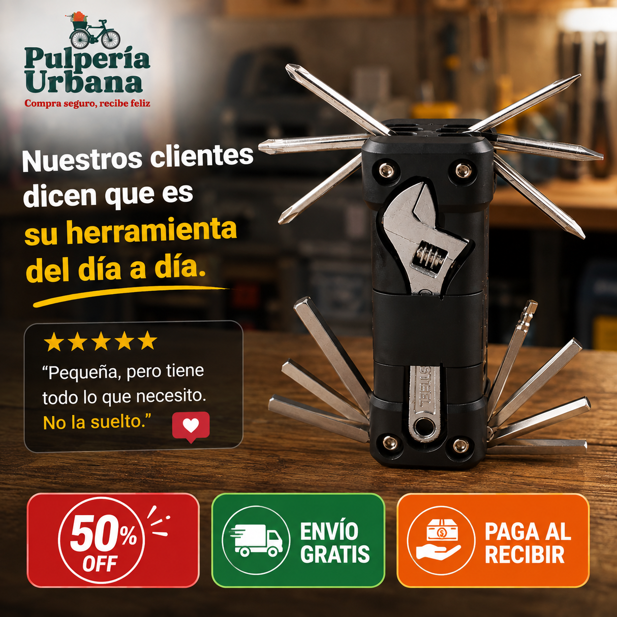 ToolPro 16  -  Herramienta Multifuncional 16 en 1