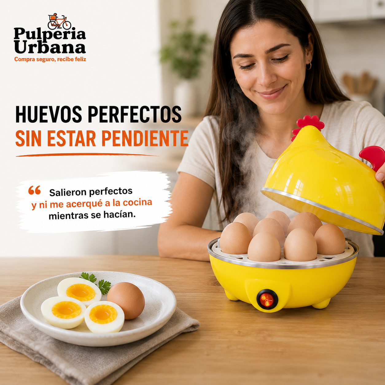 QuickHuevo - Hervidor de huevos eléctrico