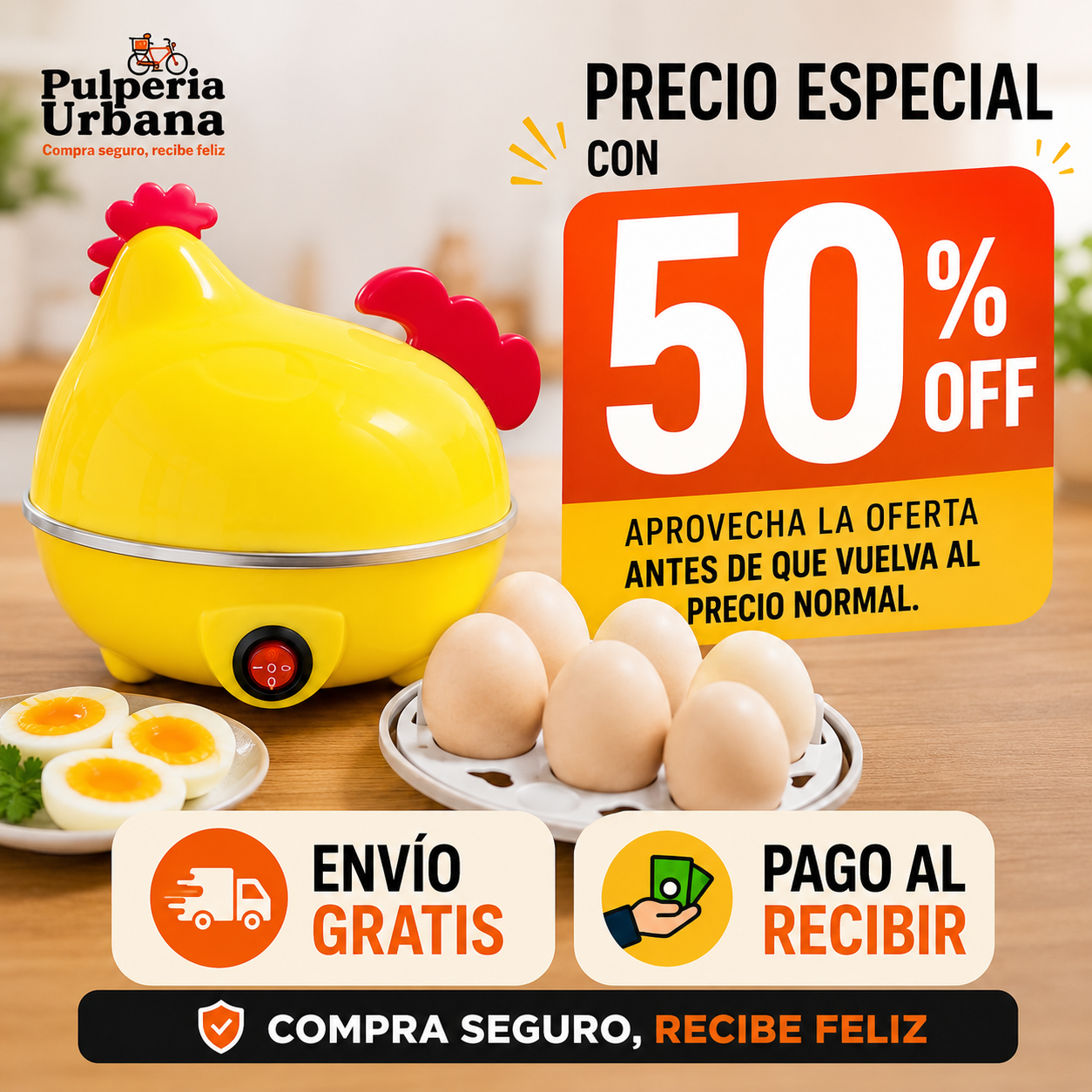 QuickHuevo - Hervidor de huevos eléctrico