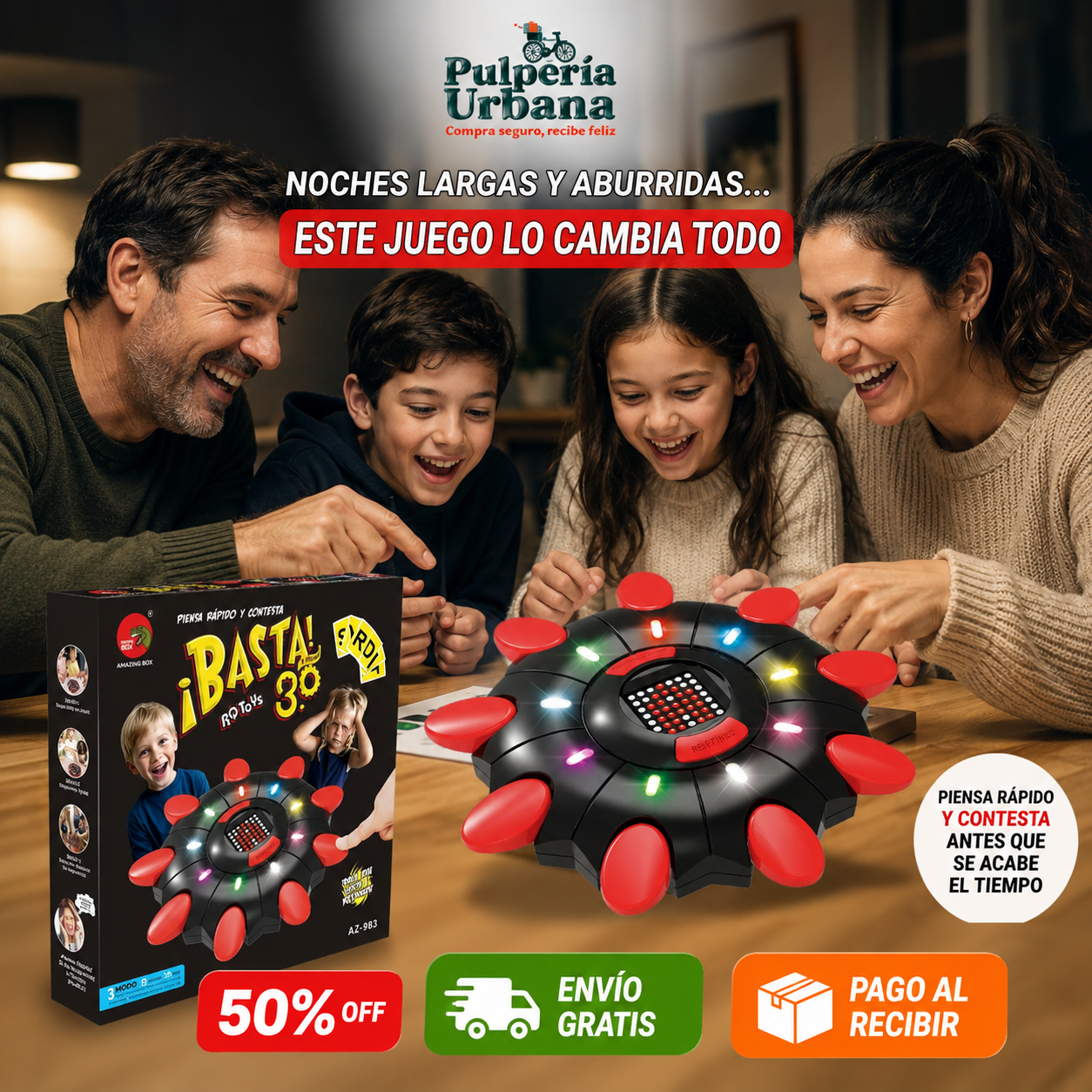 Juego De Mesa Electrónico Basta 3.0