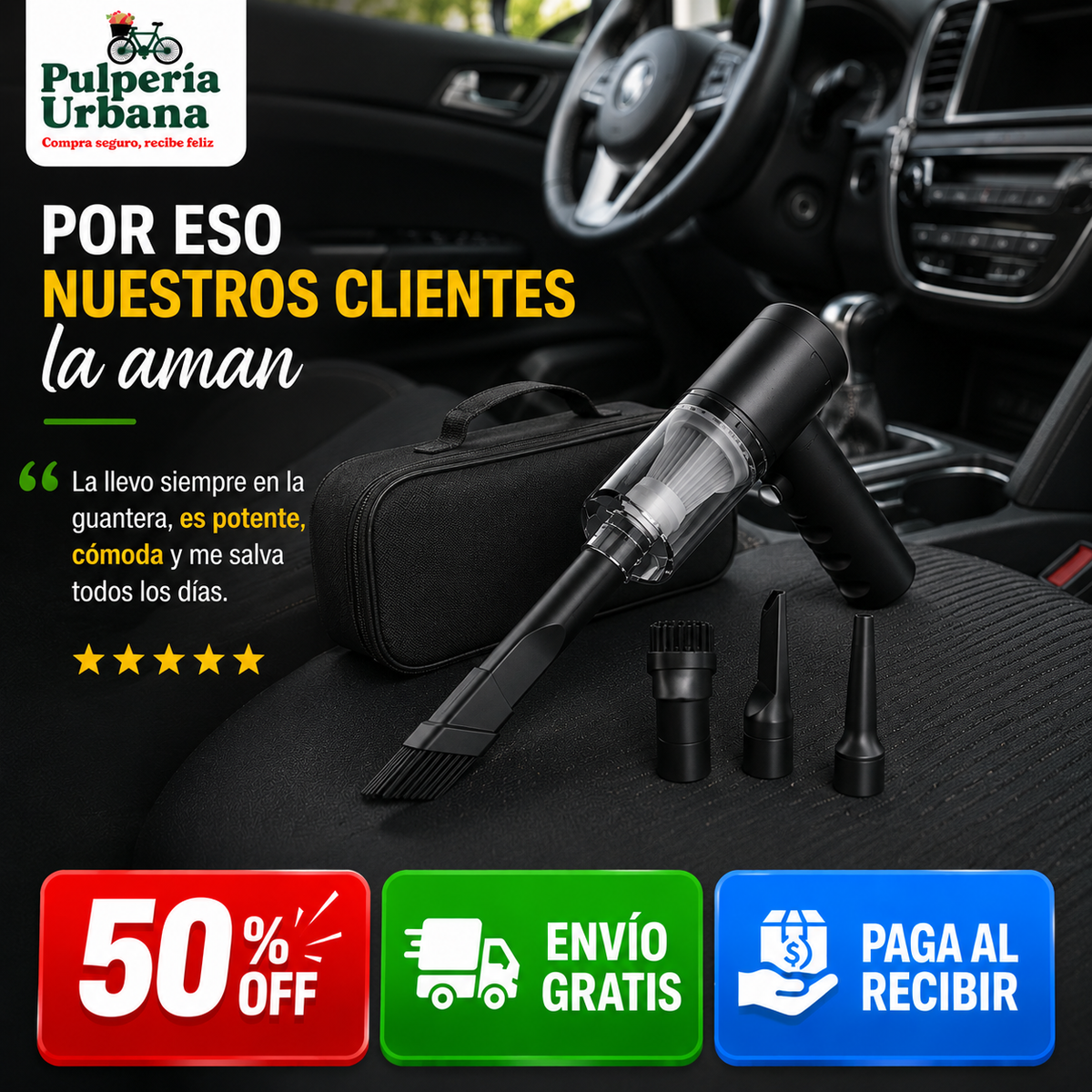 MiniMax  - ASPIRADORA DE MANO 3 EN 1
