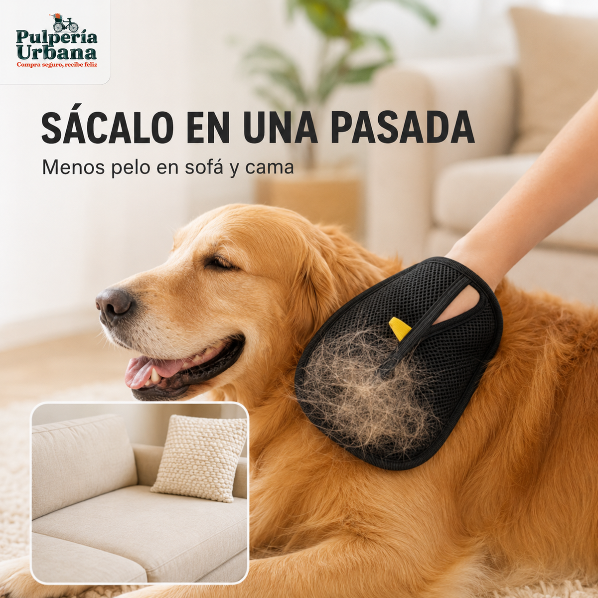 DespeloFlex - Guante Quitapelos para Perros y Gatos