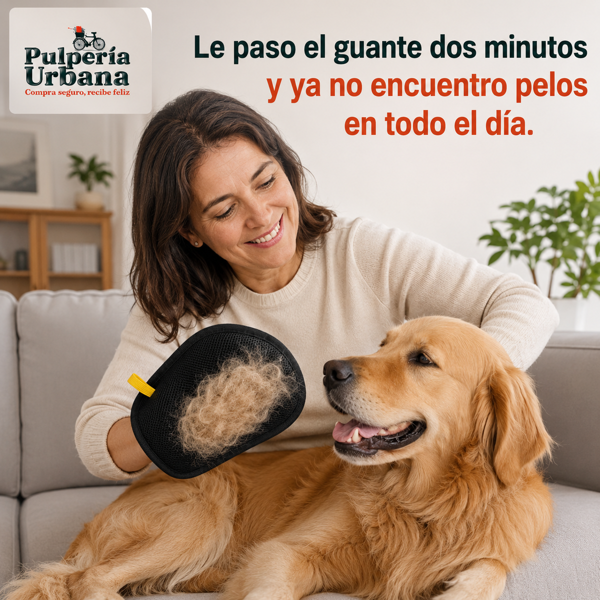 DespeloFlex - Guante Quitapelos para Perros y Gatos