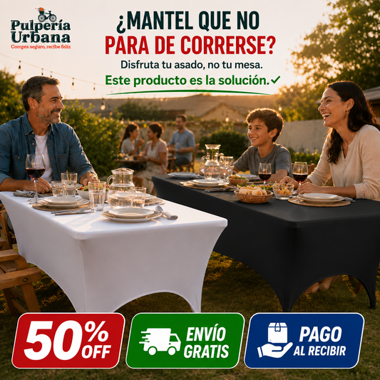 ElastiTela Pro - Funda De mesa Tela Spandex Mesa 70x180