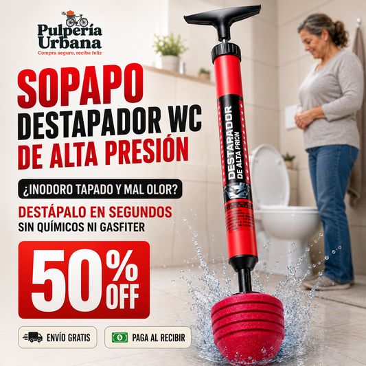 Sopapo Destapador Pro — alta presión 120 PSI