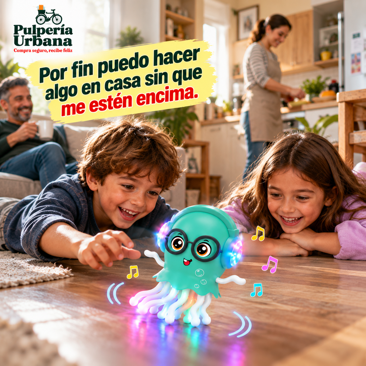 Pulpo bailarín LED