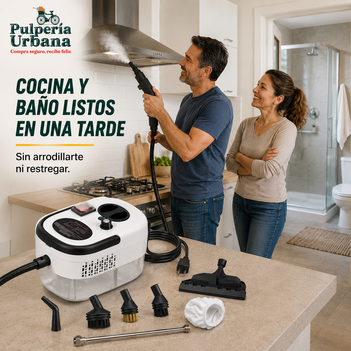 VaporFix - Limpiador A Vapor Presión 2500w Portátil