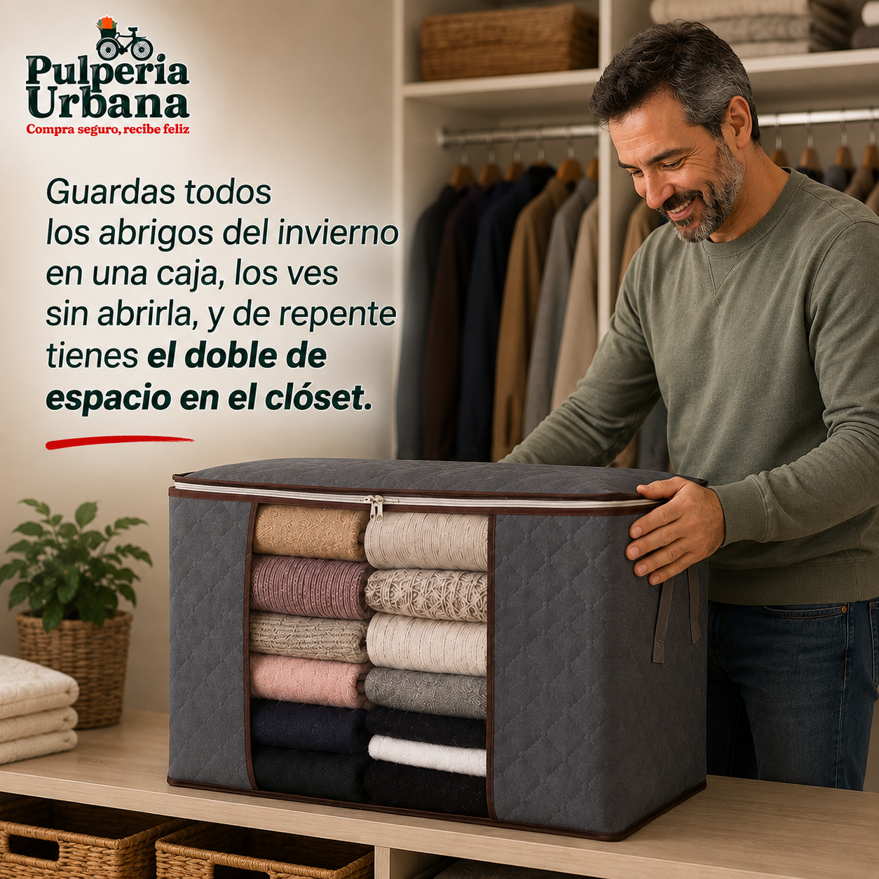 Textilbox - Guarda edredones y abrigos sin que se apolillen