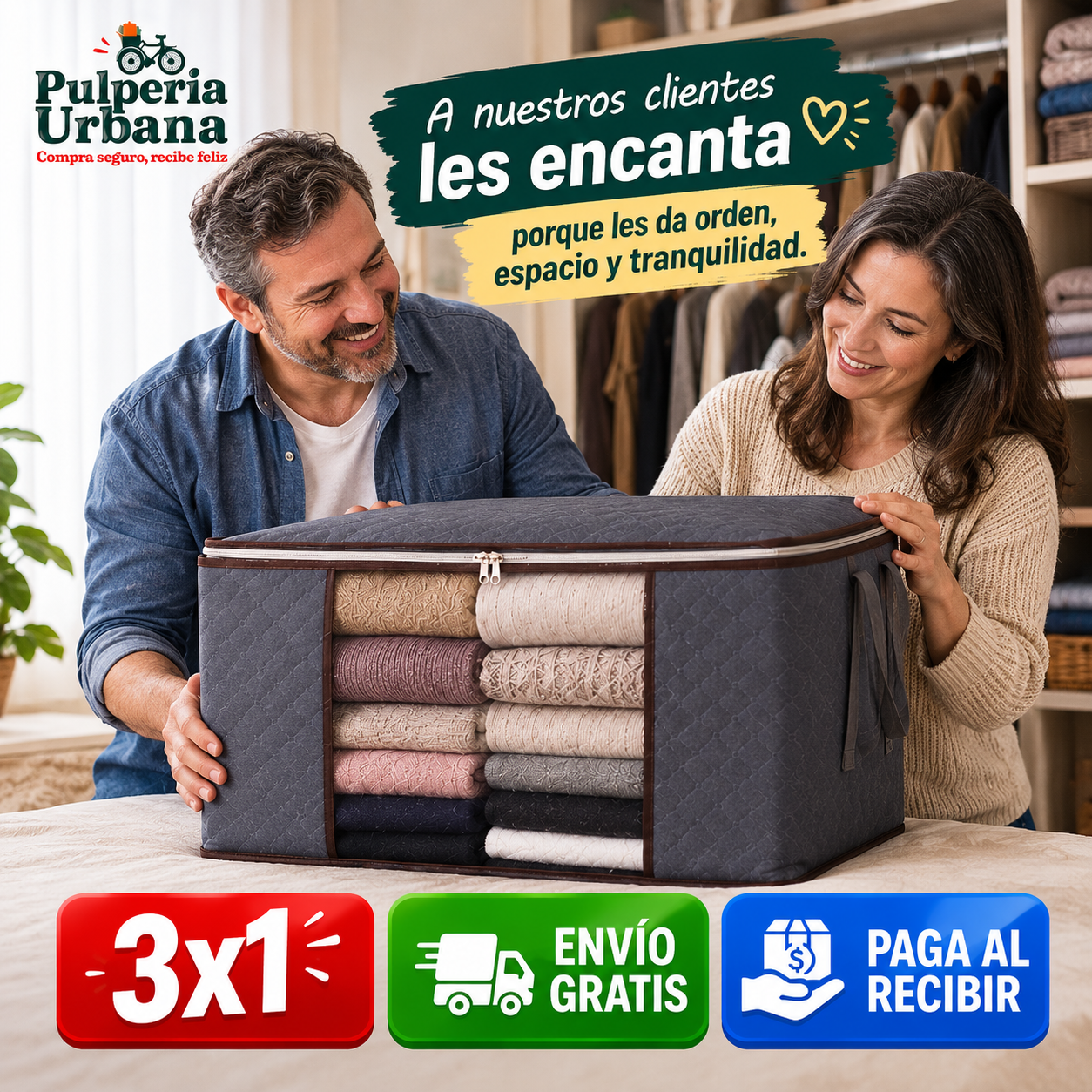 Textilbox - Guarda edredones y abrigos sin que se apolillen