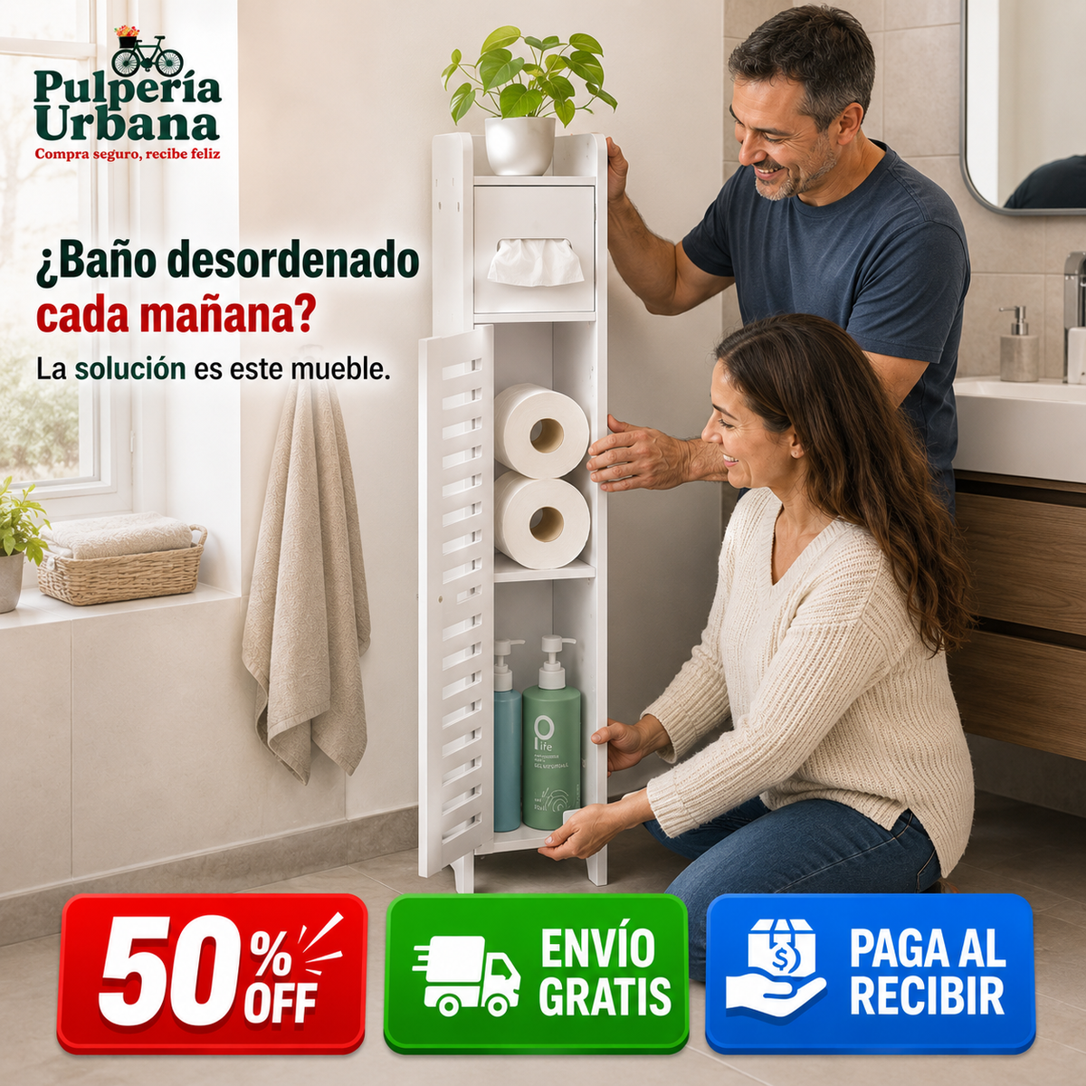Ordenín - Todo tu baño organizado en un solo mueble