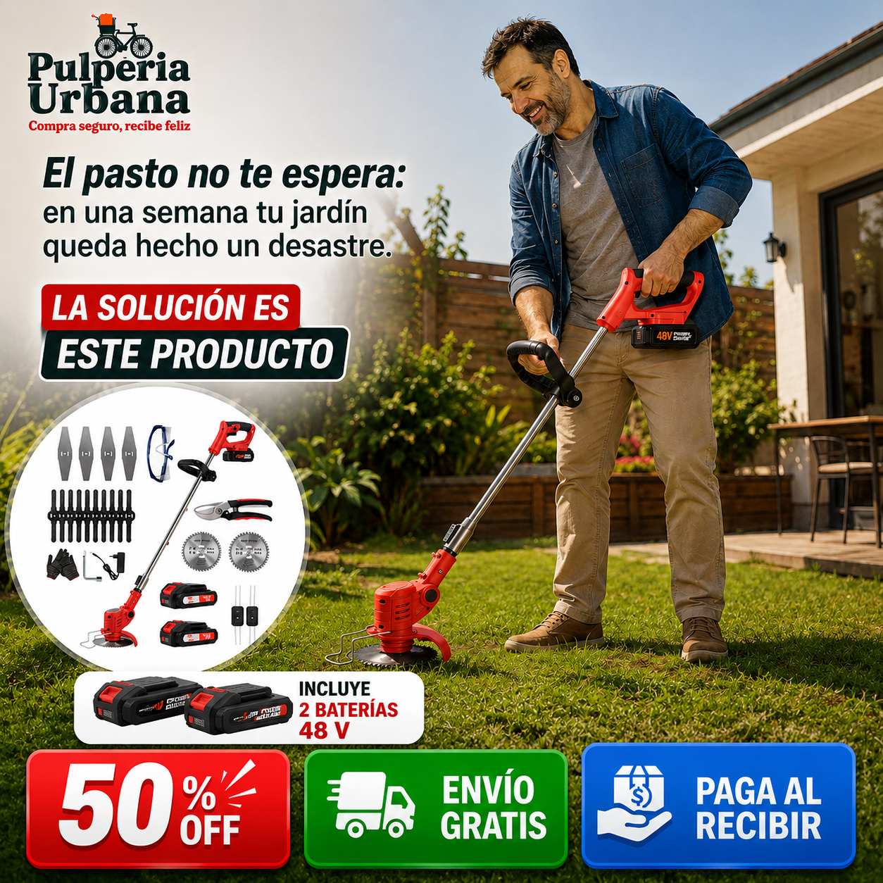 Podamax - Jardín ordenado sin dolor de espalda