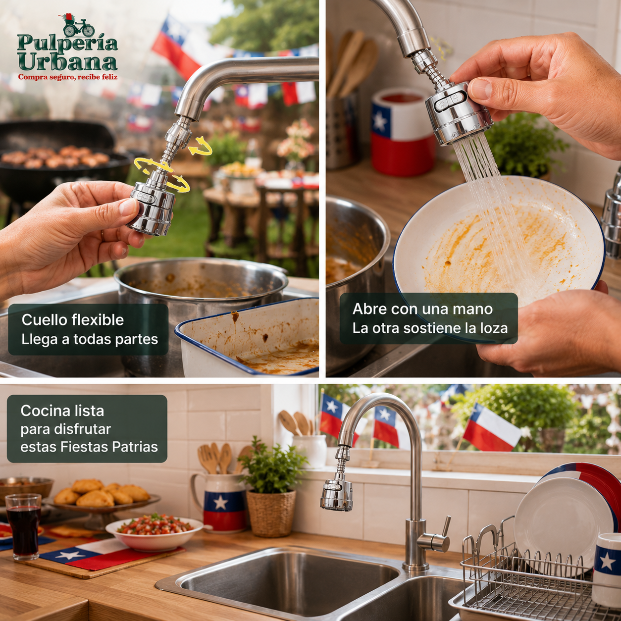 GriFlex - Cuello flexible que moderniza tu cocina ya
