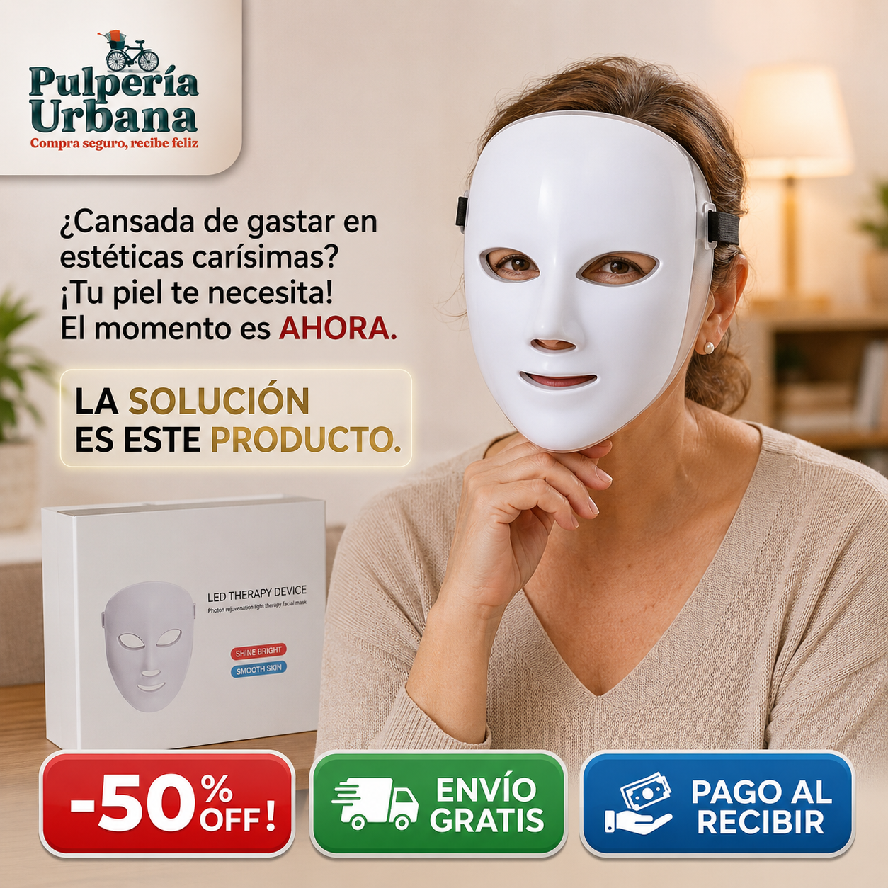 SkinLight - Mascaras De Terapia Led