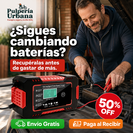 CARGADOR REPARADOR DE BATERIAS PARA AUTO