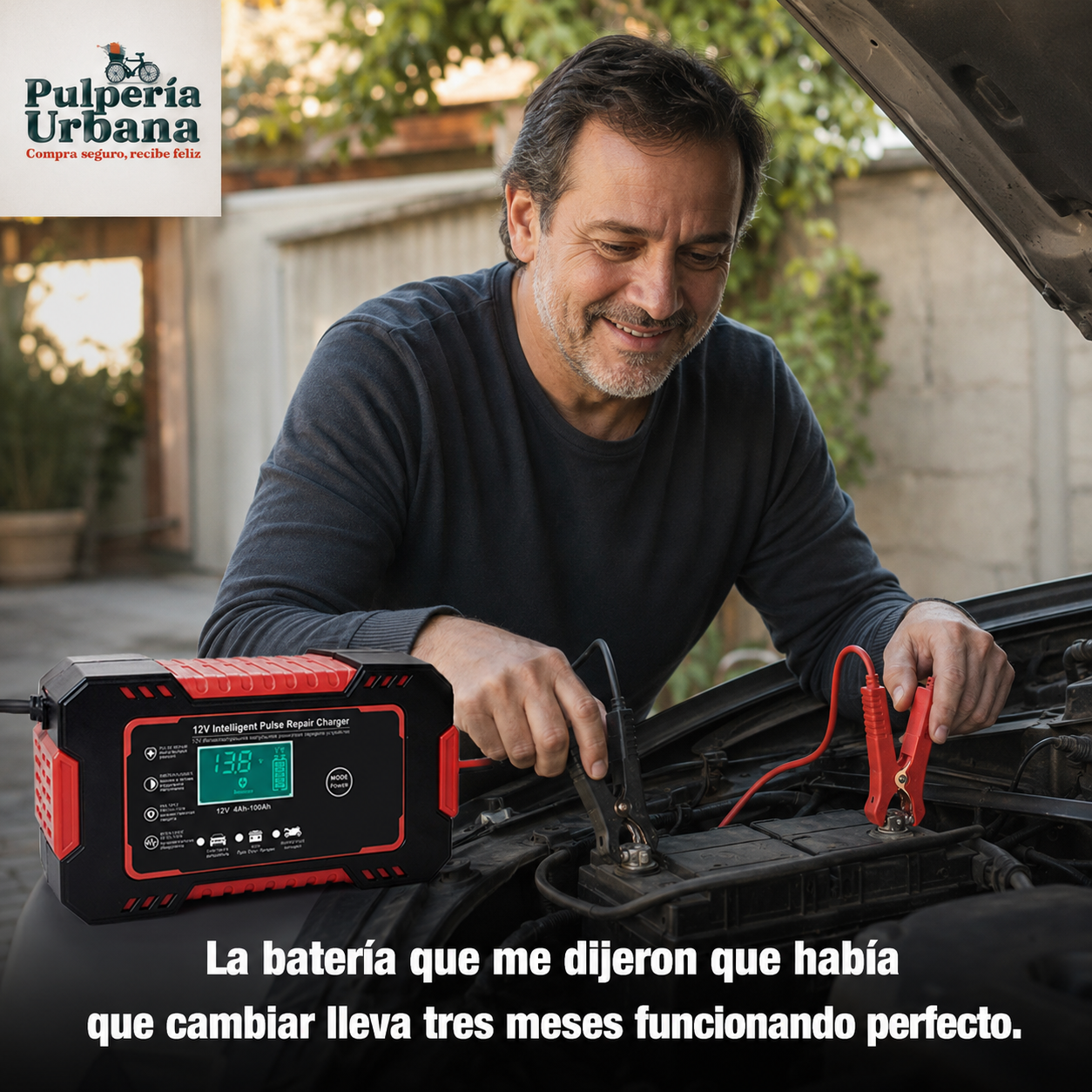 CARGADOR REPARADOR DE BATERIAS PARA AUTO