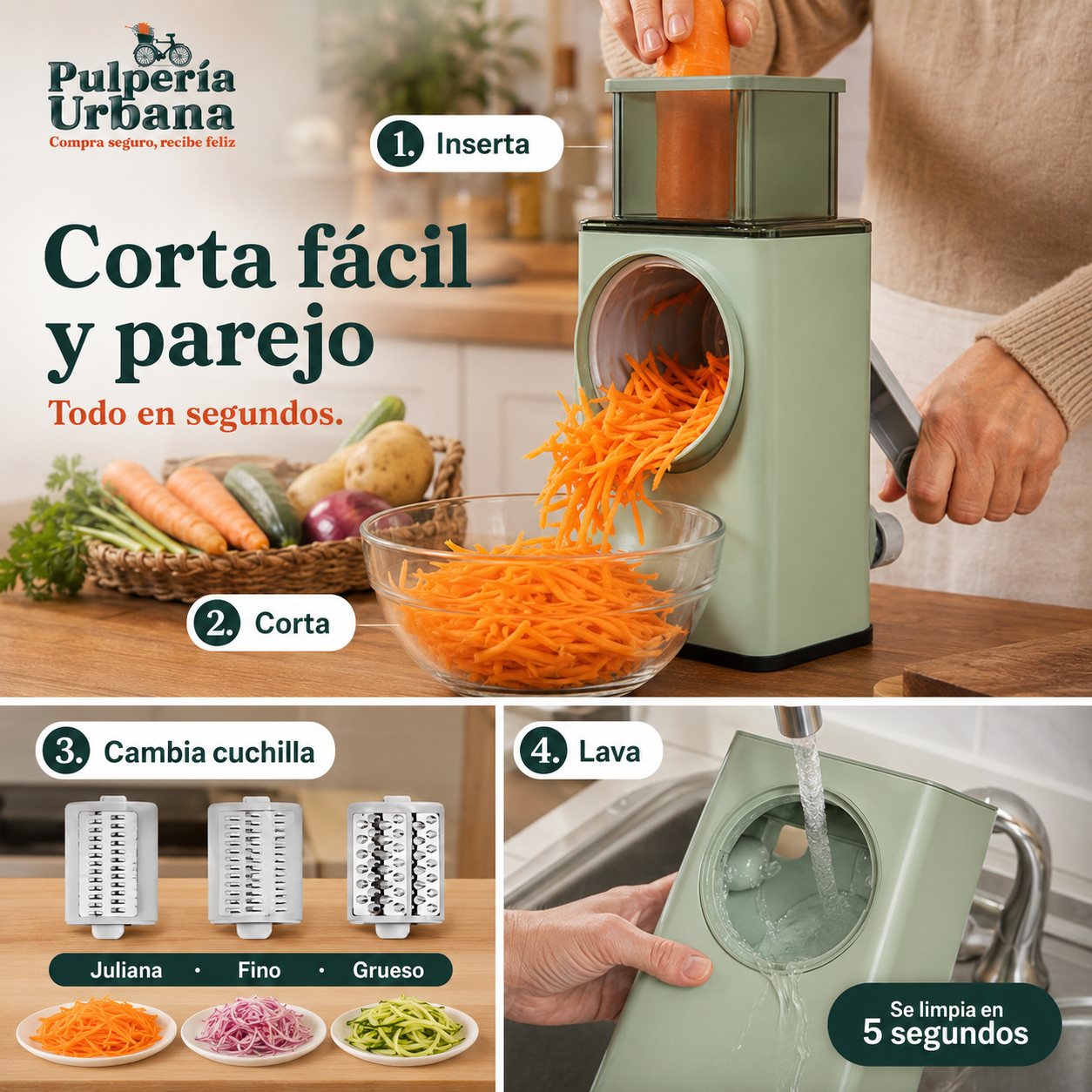 EasySlice - Cortador giratorio verdura