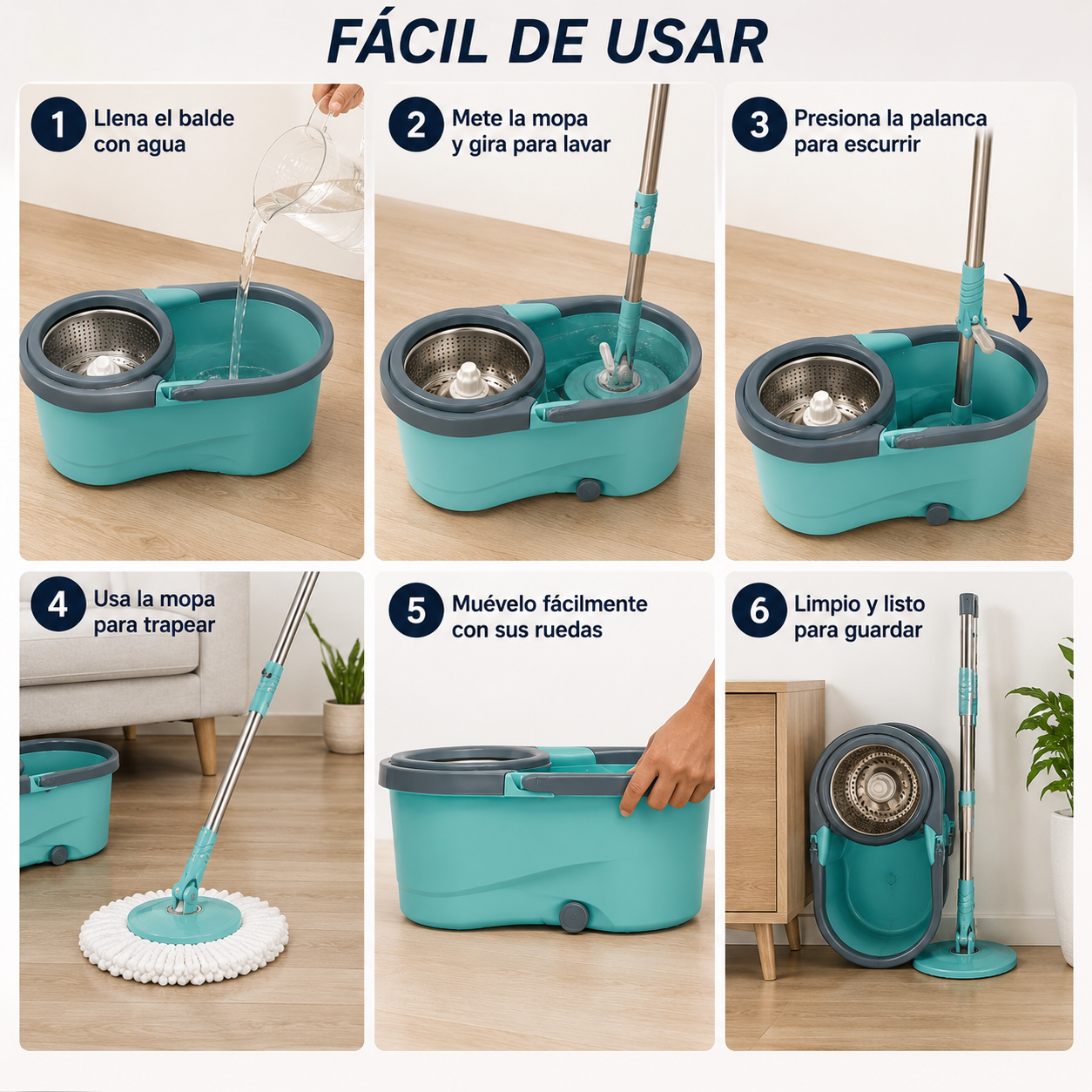 EasyClean 360 - MOPA GIRATORIA BALDE