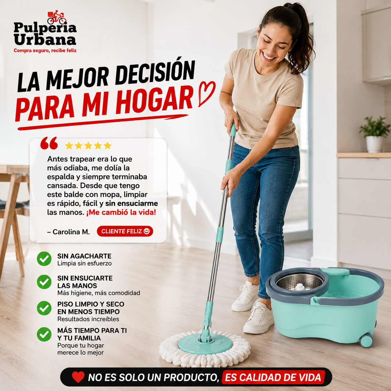 EasyClean 360 - MOPA GIRATORIA BALDE