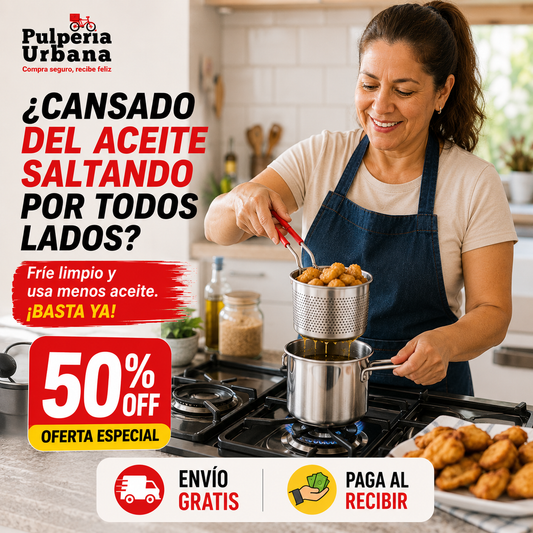 FryClean - Olla de Acero inoxidable para freír