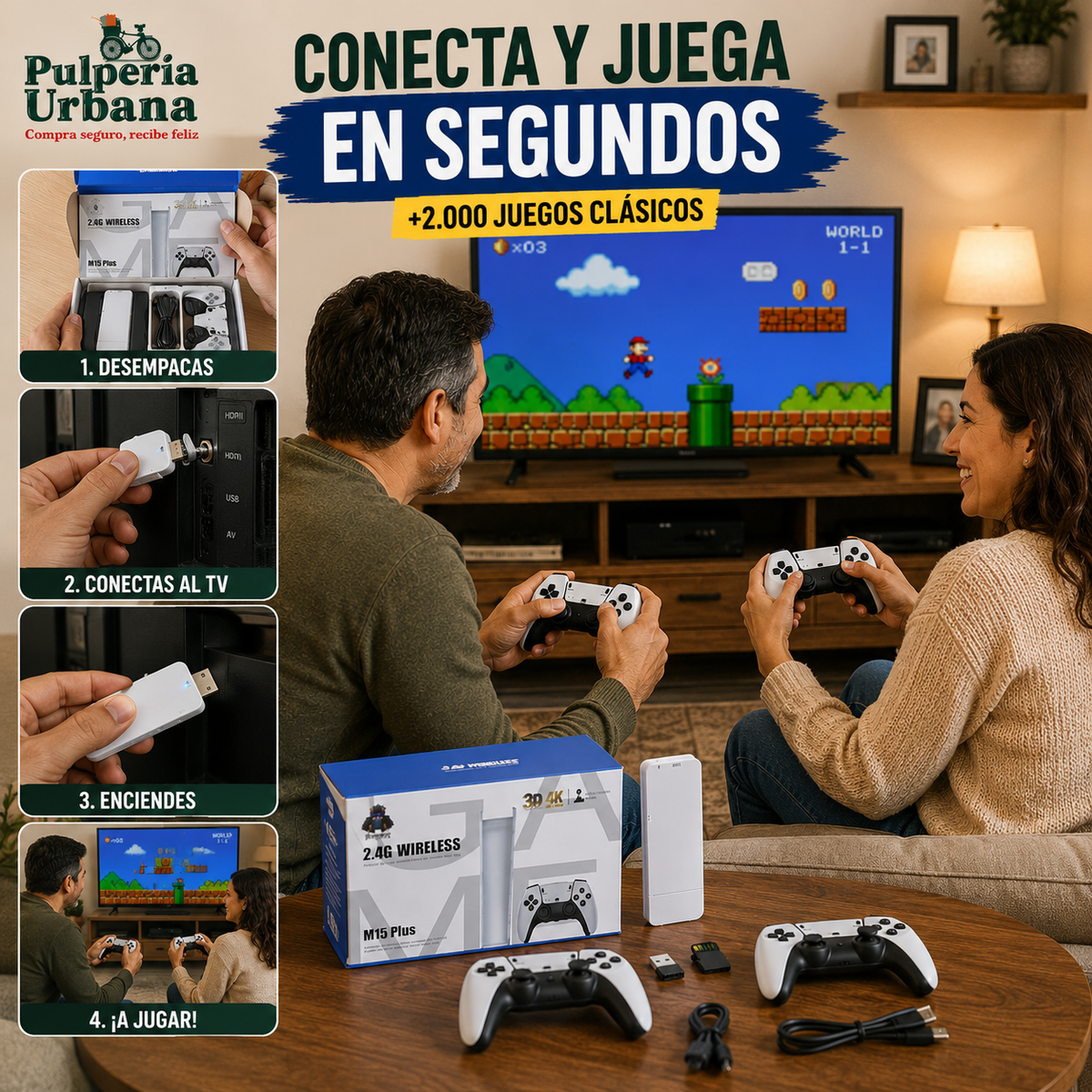 Consola Juego Retro M15