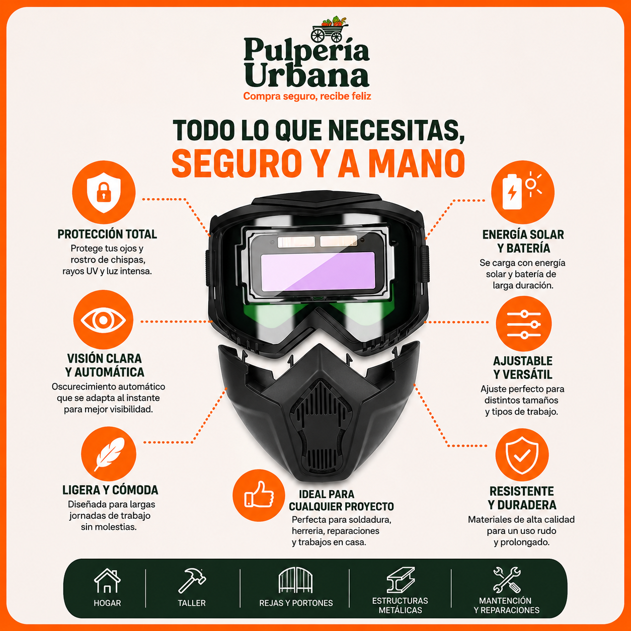 VisorPro — Máscara de Soldar Automática