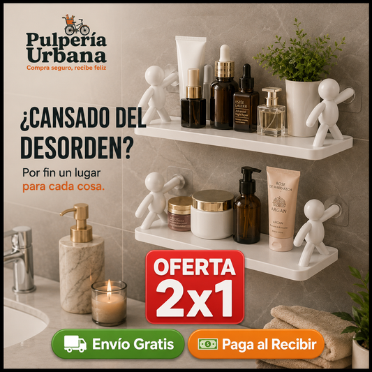 EspacioFix — Pack 2 Repisas Adhesivas sin Taladro