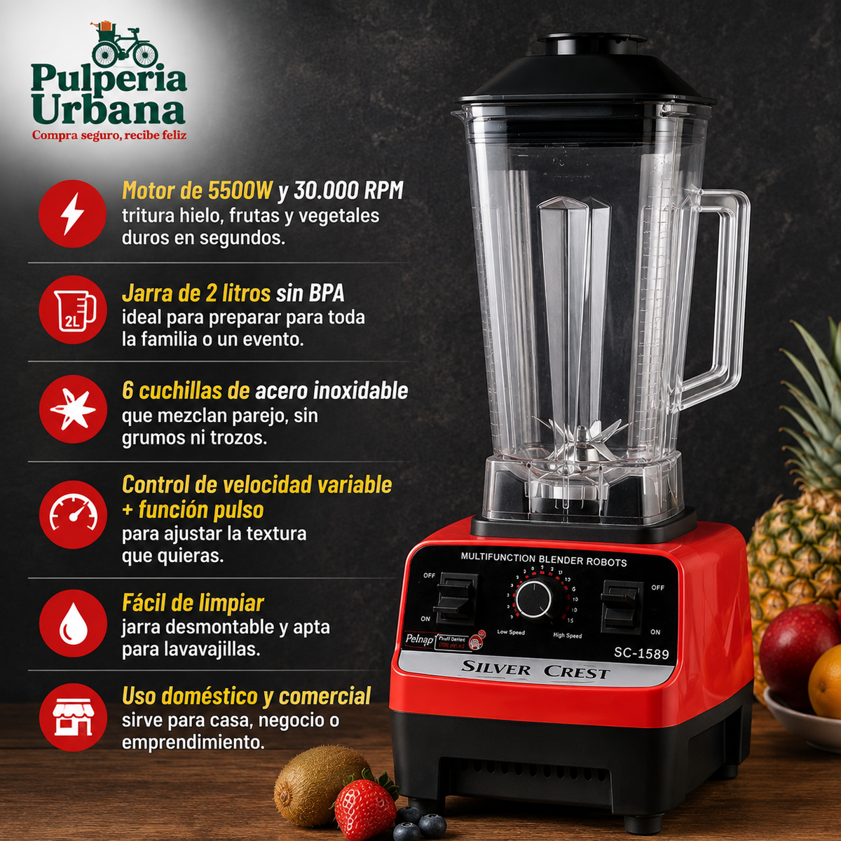 Trituramax™ - Jugos naturales listos antes que lleguen los invitados