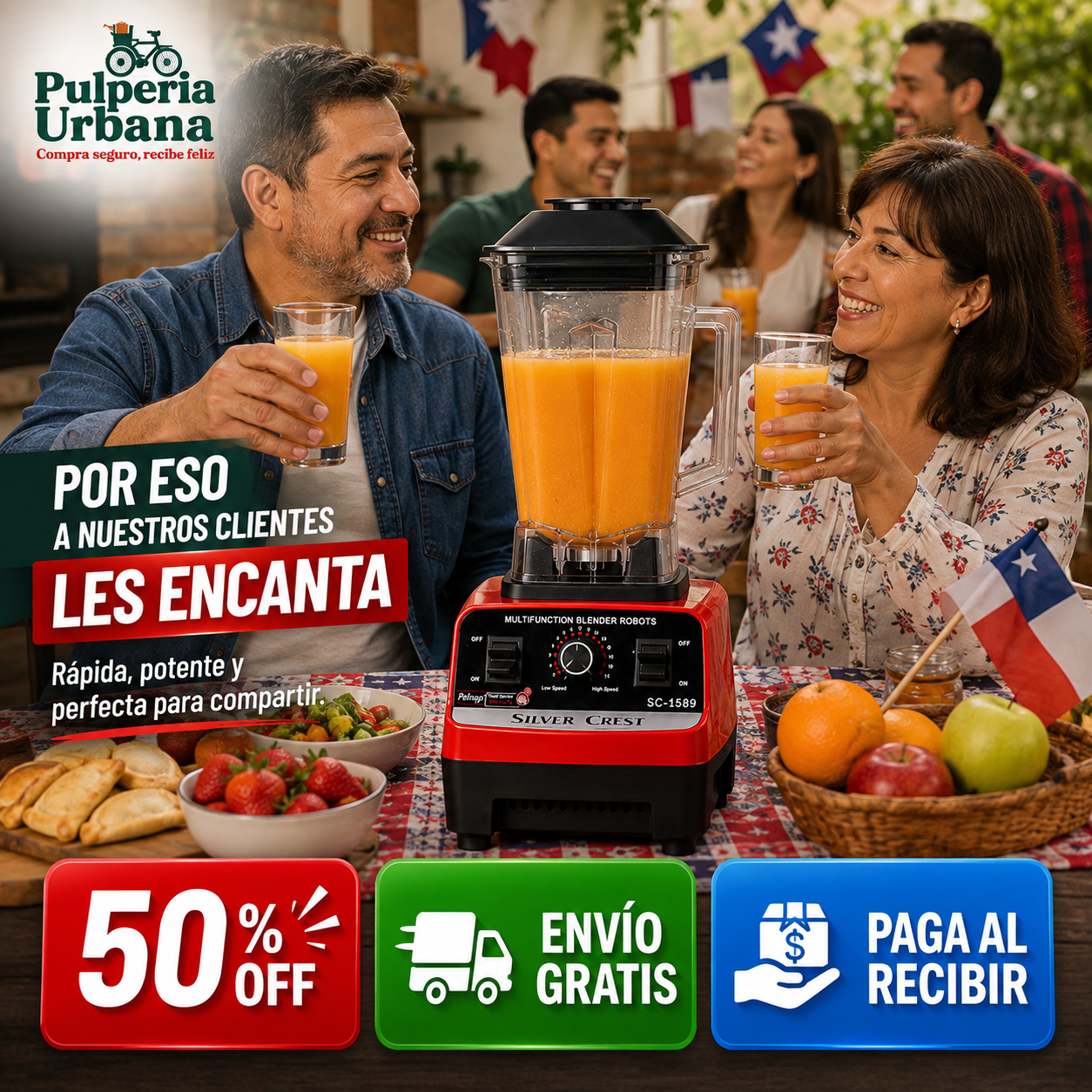 Trituramax™ - Jugos naturales listos antes que lleguen los invitados
