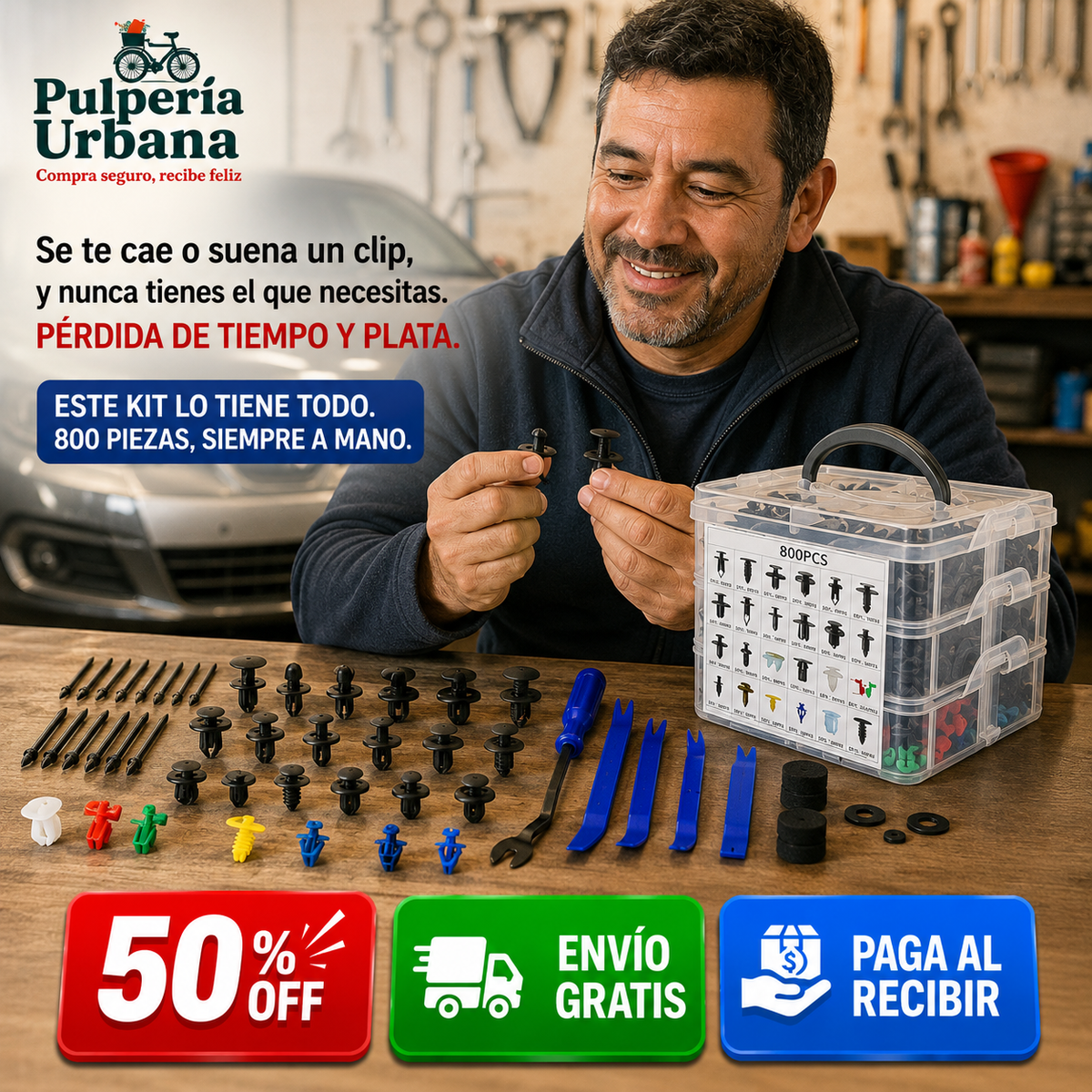 AutoClip Max - El kit que reemplaza cientos de visitas al mecánico
