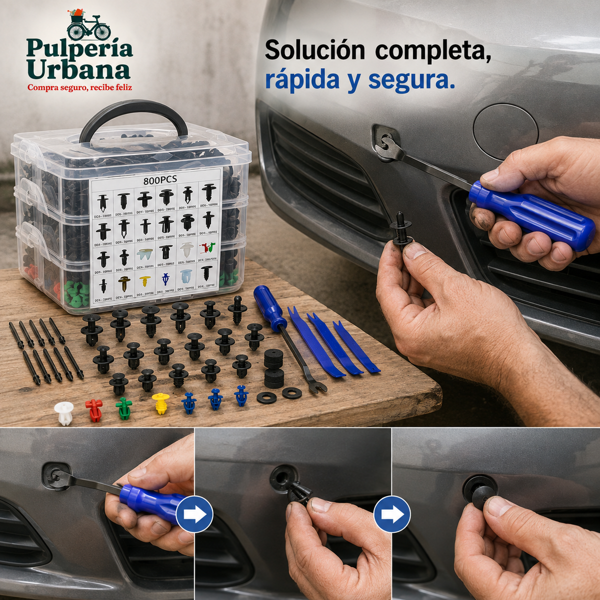 AutoClip Max - El kit que reemplaza cientos de visitas al mecánico