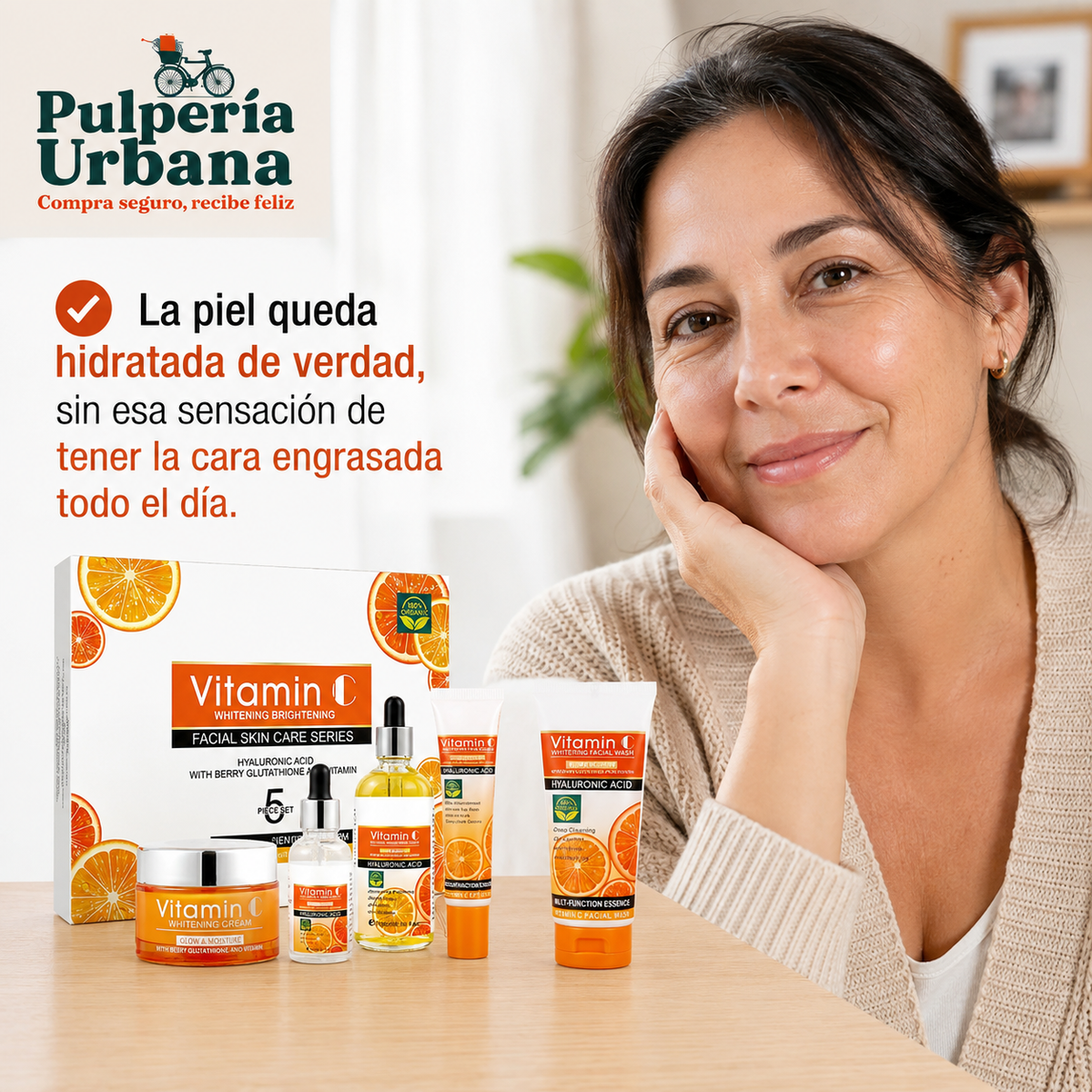 Set Facial Vitamina C Disaar 5 Piezas